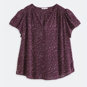 Women's Purple Printed Top